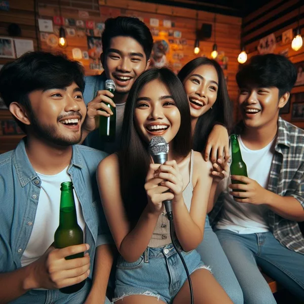 Fun facts about the philippines young Filipinos singing karaoke