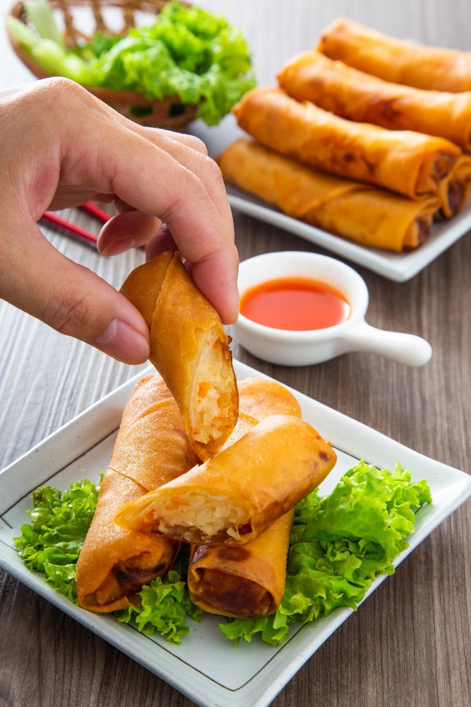 menu for birthday party filipino Lumpia 