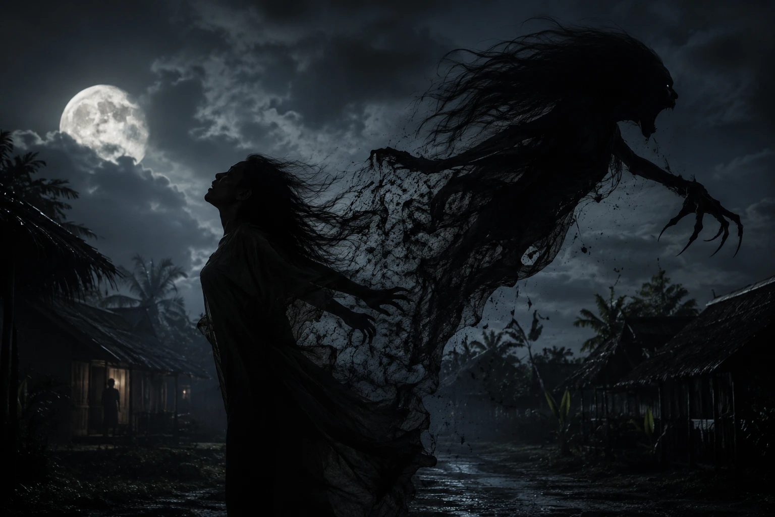Aswang — the most feared Philippine mythical creature, a shape-shifting vampire ghoul from Visayas folklore that appears human by day