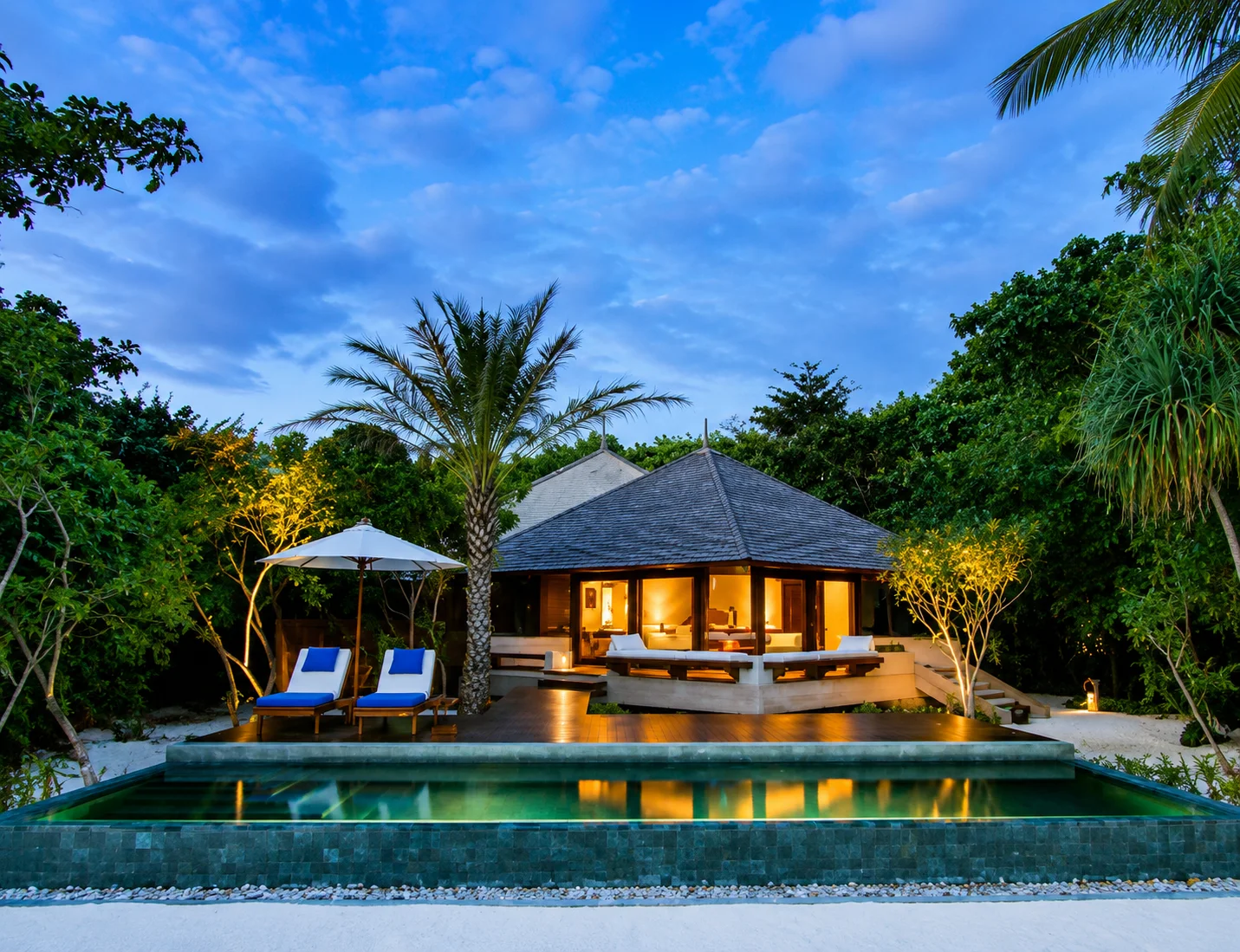 Amanpulo Resort Pamalican Island Palawan — private beach casitas and turquoise sea