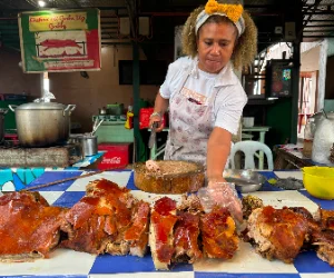 Cebu City Tour Guide 2026: Historical Sites, Highlands & Street Food 16 Cebu City culinary and culture tour — vibrant street food sampling including lechon, Chinese fare, and local Cebu delicacies on a guided food tour through the city