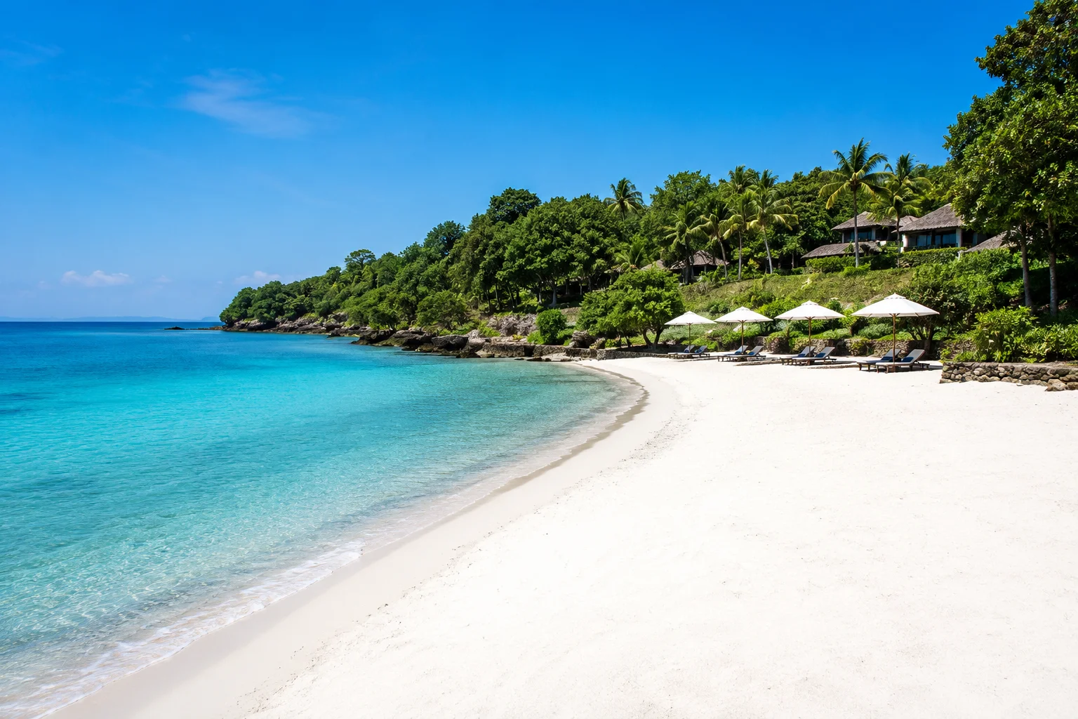 Eskaya Beach Resort and Spa Panglao Bohol — secluded beach villas with ocean views