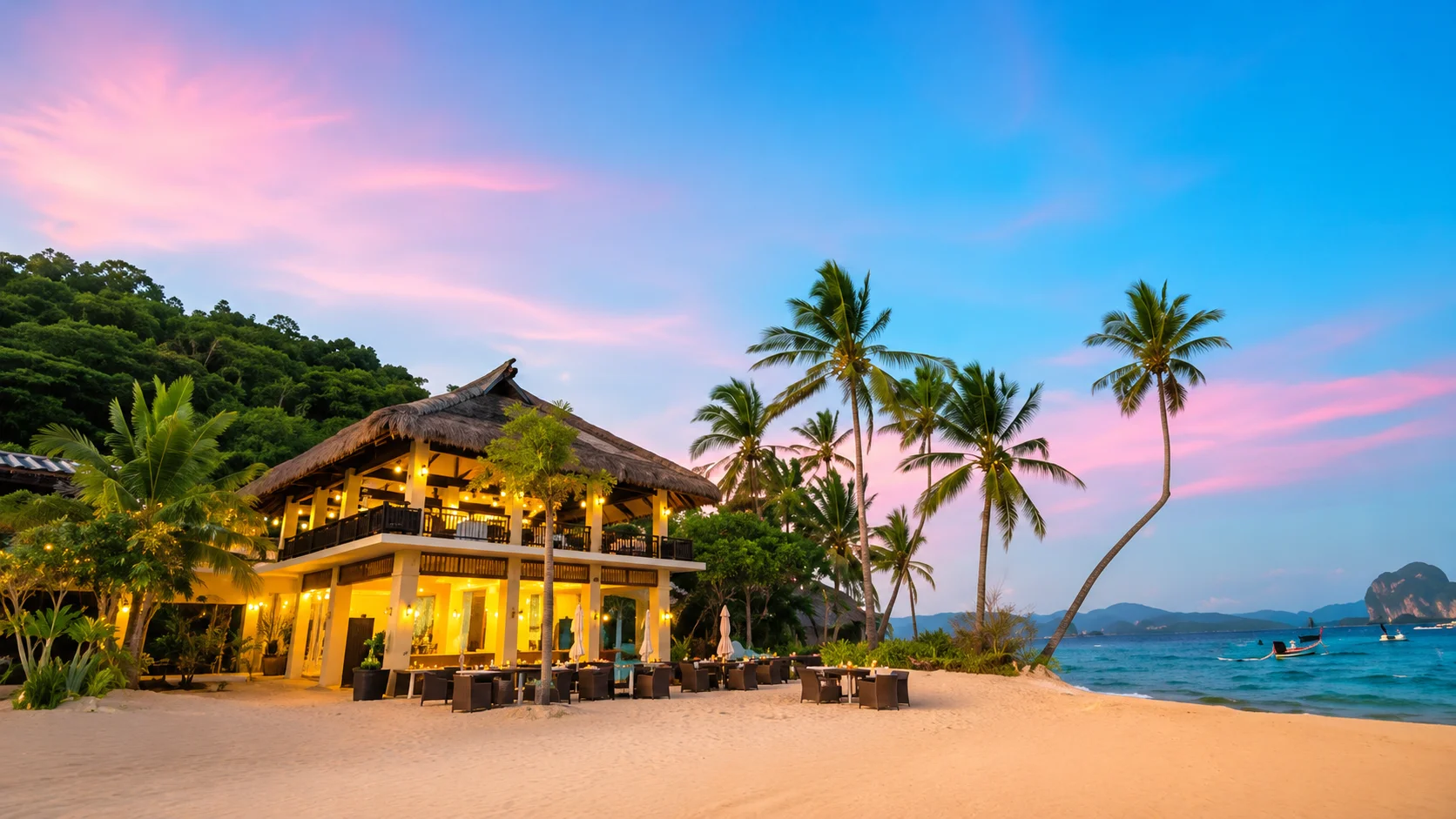 Pangulasian Island Resort El Nido Palawan — sunset-facing private island beach