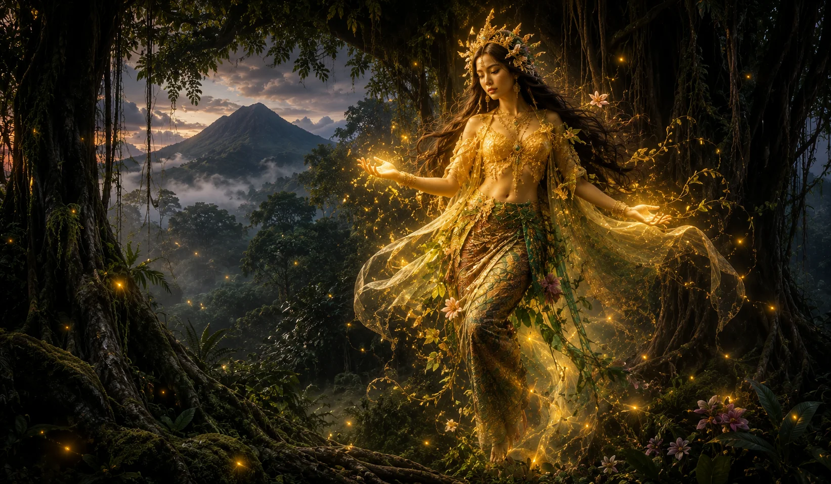 Diwata — Philippine nature spirit or fairy deity, a benevolent supernatural guardian of forests, mountains and rivers in Filipino folklore
