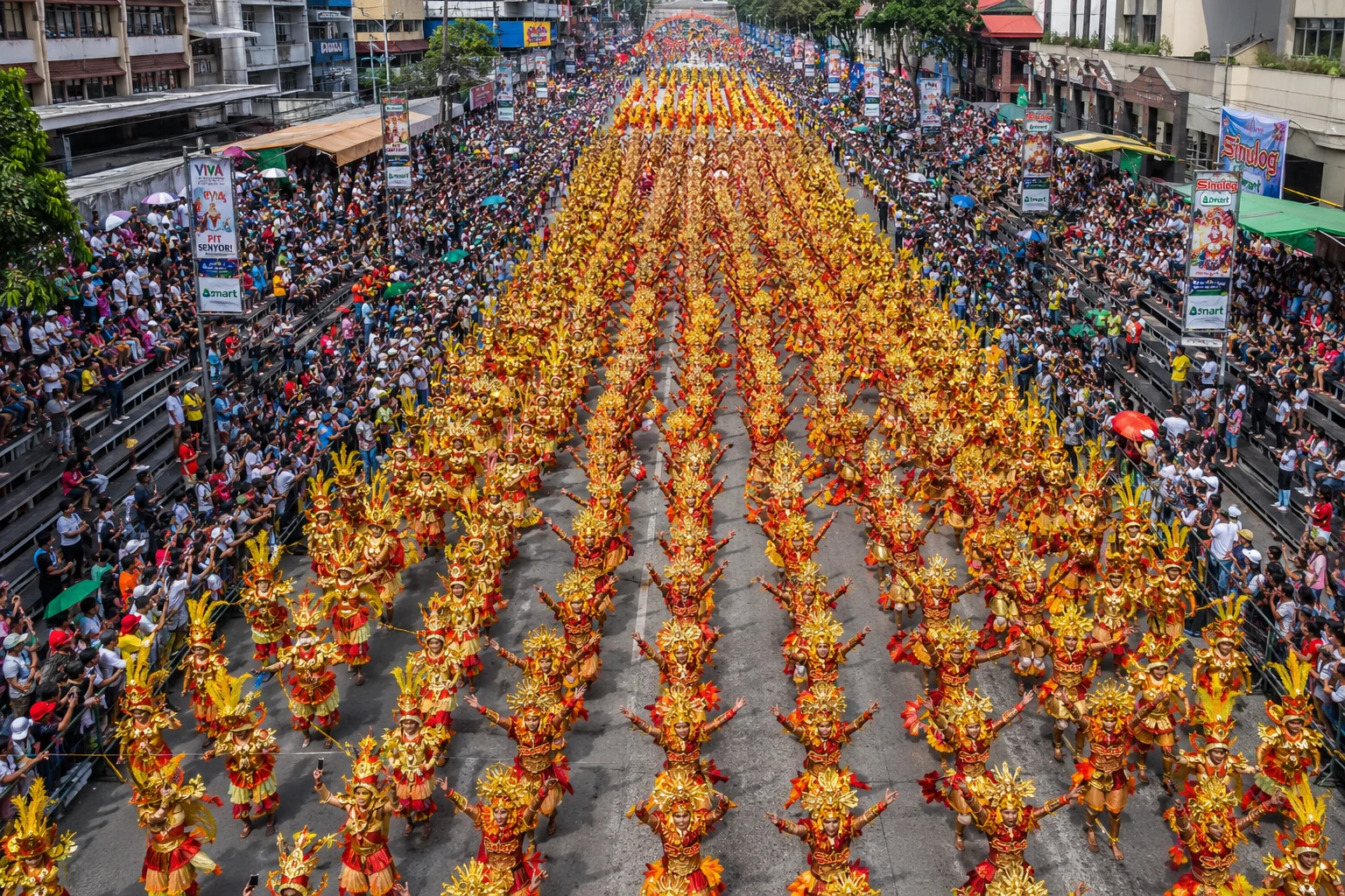 Cebu Philippines Travel Guide 2026: Tourist Spots, Beaches & Tips 13 Sinulog Festival Cebu Philippines — grand parade with colorful dancers in traditional costumes celebrating Santo Niño