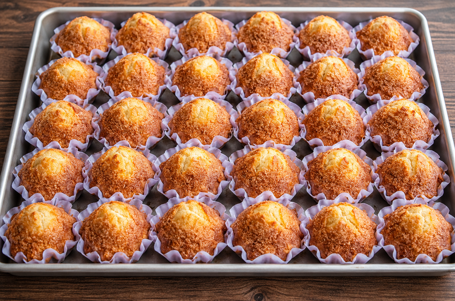 Golden Torta Siquijor pieces arranged on a tray showing the sugar-dusted caramelized crust — a classic Siquijor delicacy