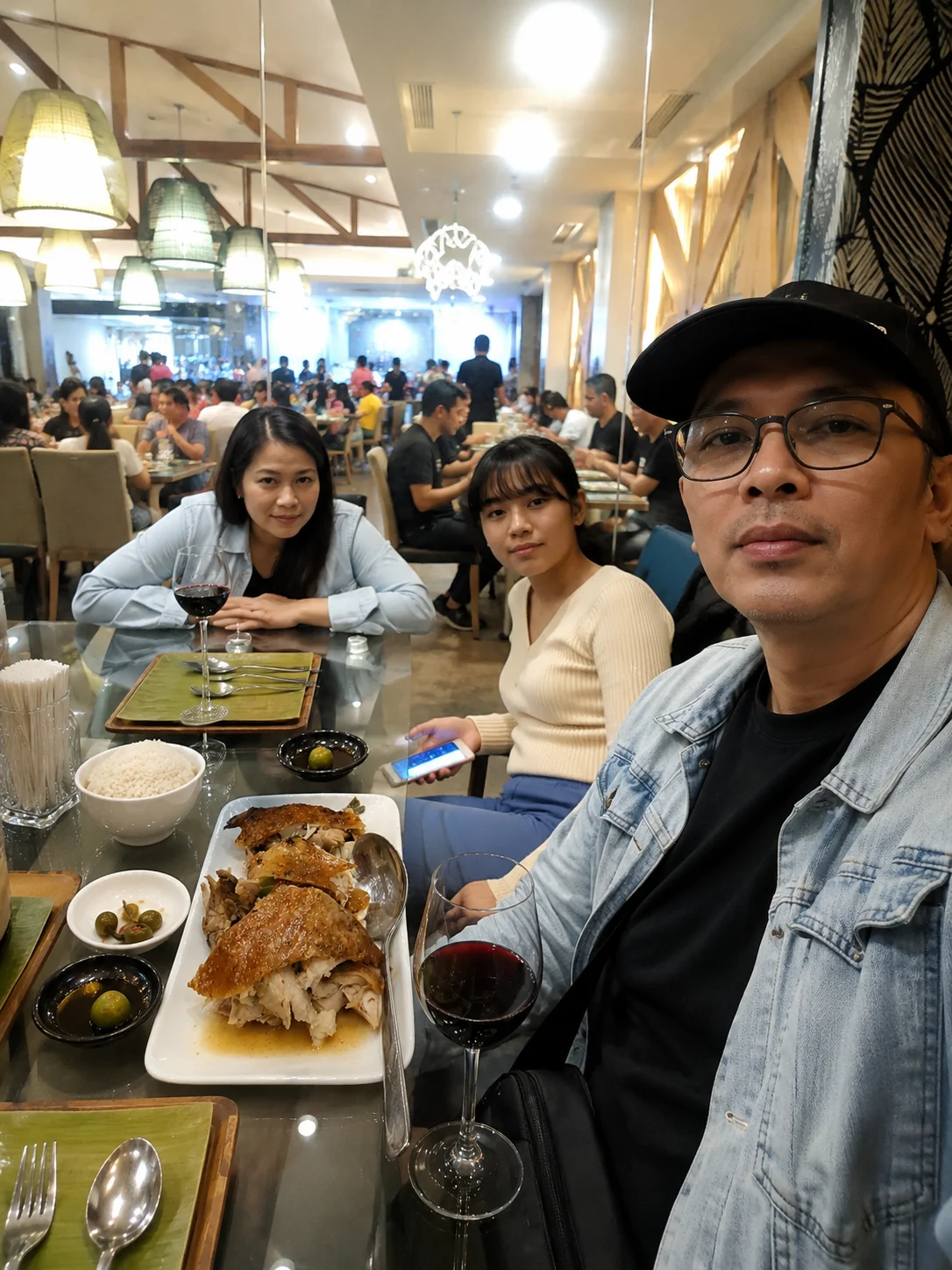 Gio dining at House of Lechon on Acacia Street, Cebu City