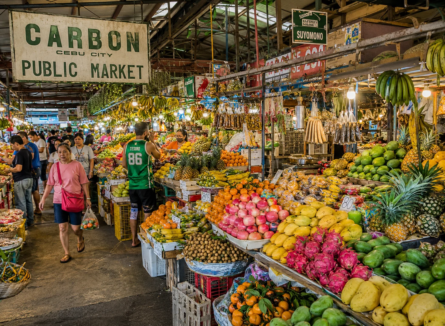 Carbon Market fresh produce stalls, Cebu City, Philippines