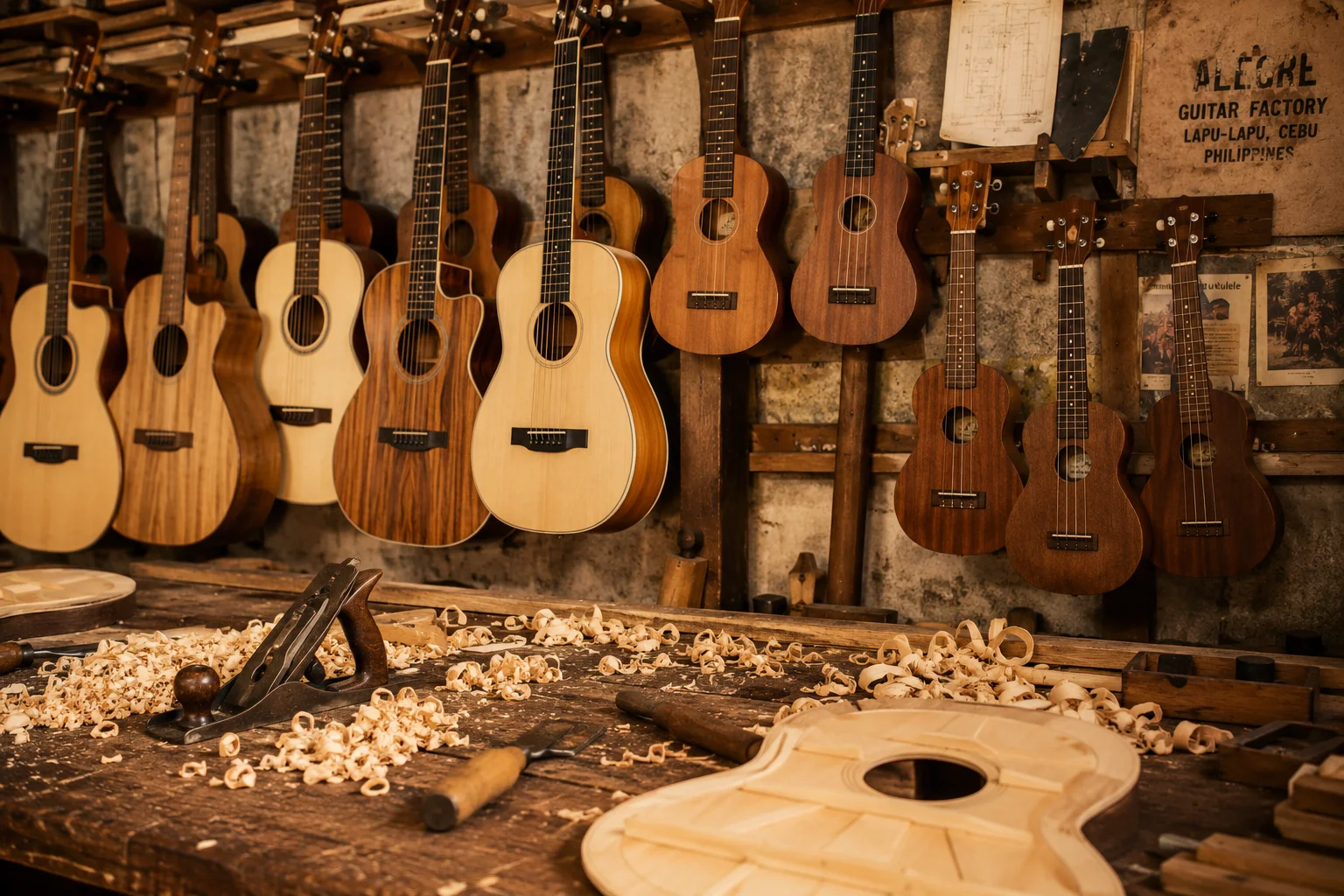 Handcrafted guitars and ukuleles from Lapu-Lapu City, the Guitar Capital of the Philippines