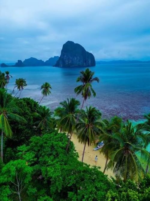 Las Cabanas Beach sunset, El Nido