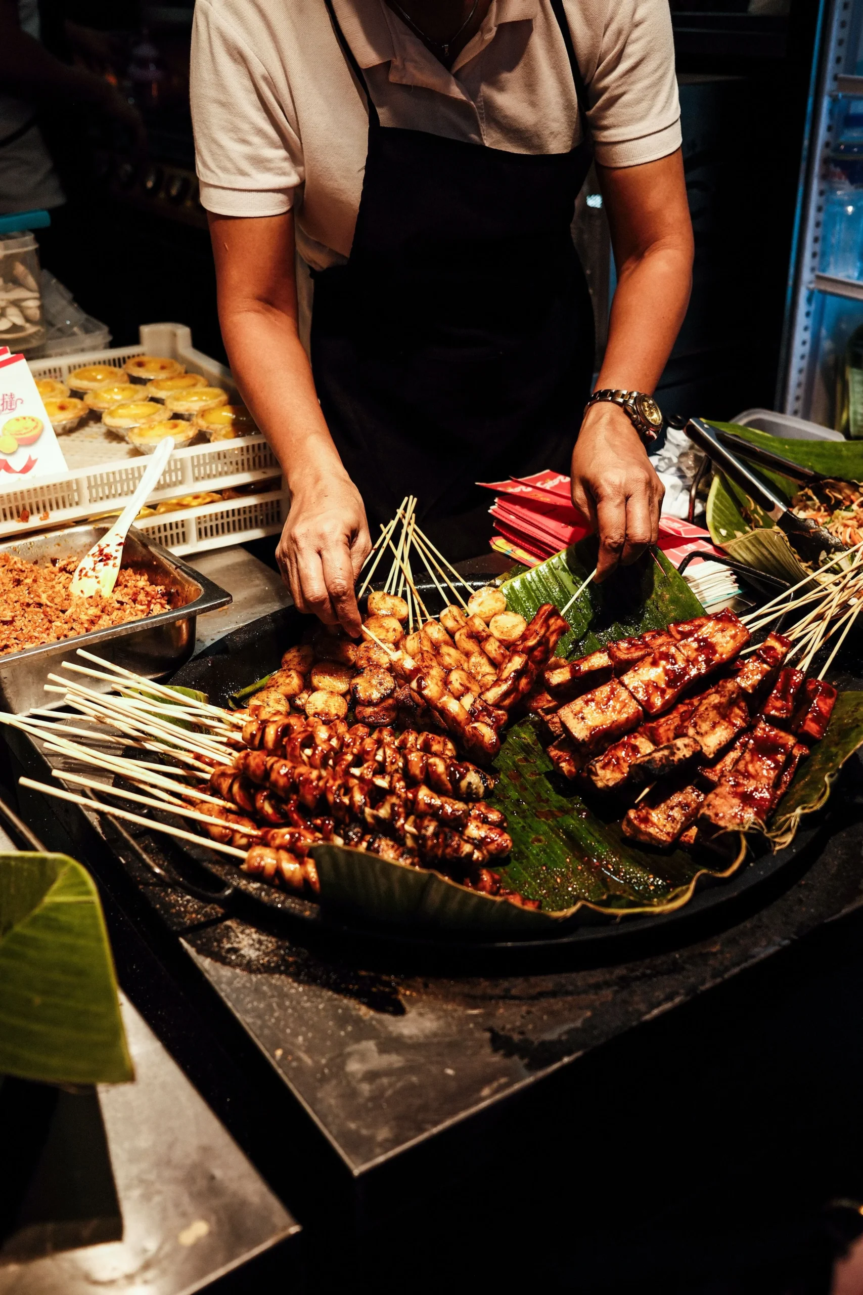 Grilled skewers, a popular Filipino street food