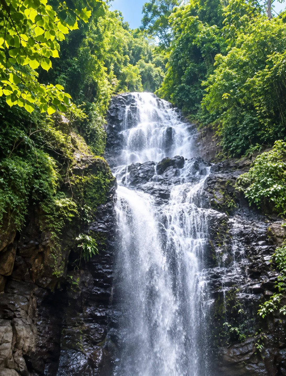 Lison Valley Waterfalls cascade and basin near Pagadian City