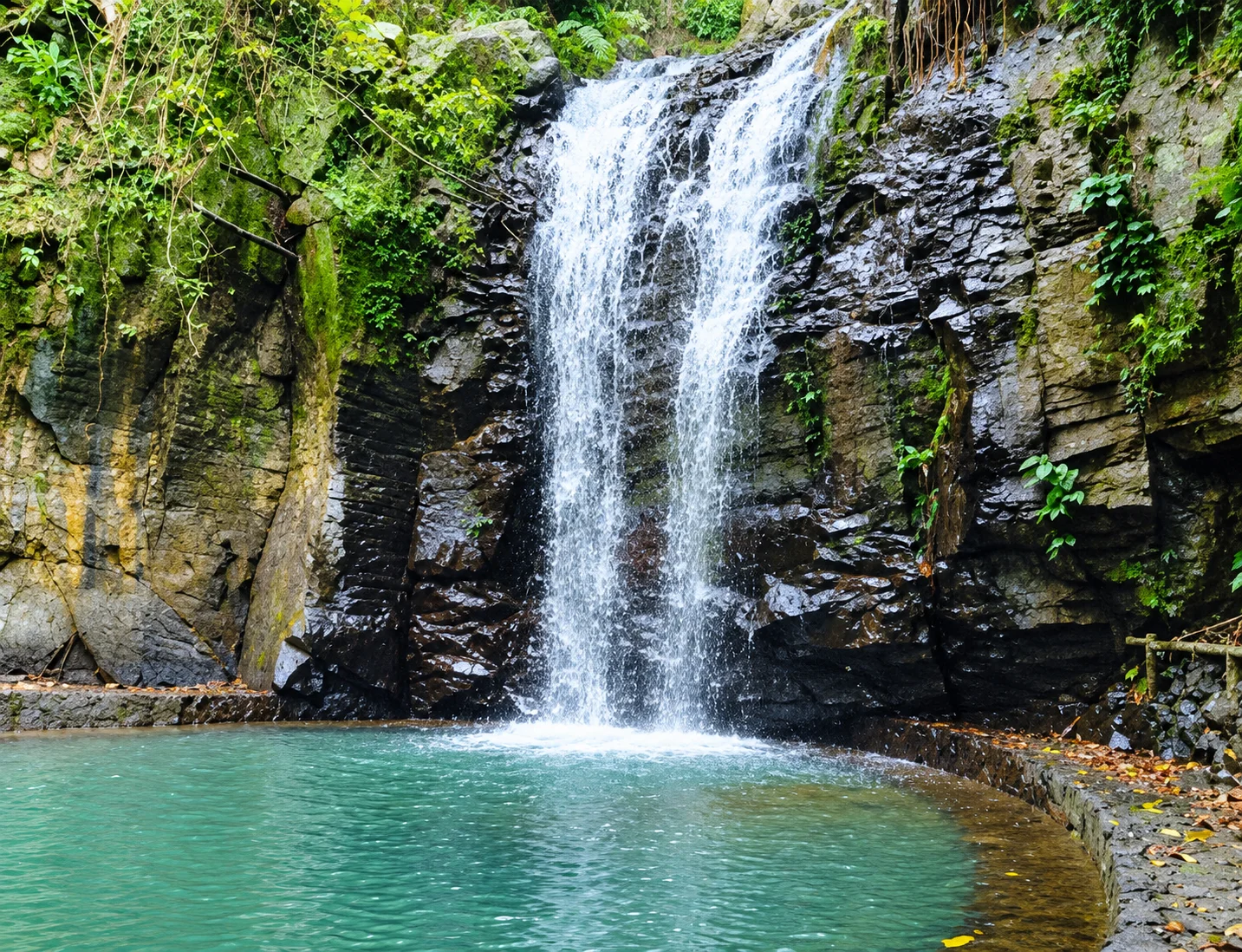 Manga Falls twin cascade near Pagadian City
