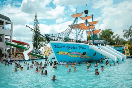 Water slides at Seven Seas Waterpark