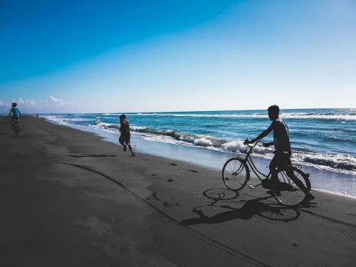 Mindoro Beach, Vigan, black sand