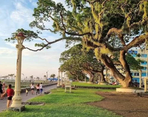 Rizal Boulevard seaside promenade in Dumaguete City