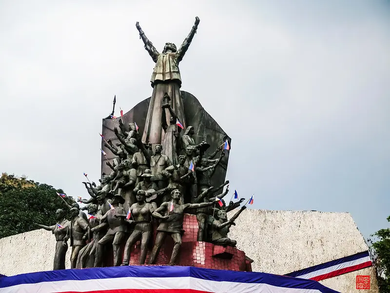 The EDSA People Power Monument in Quezon City